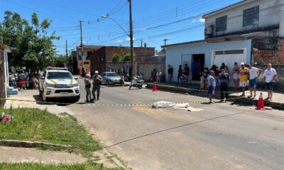 Avô e neto são atropelados em Santa Maria; idoso morreu, diz polícia — Foto: Fabiana Lemos/RBS TV